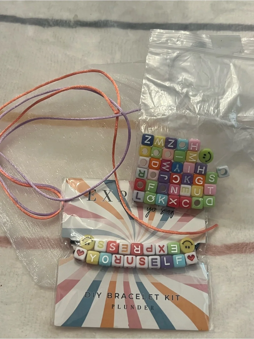 Express Pastel Multicolor 'EXPRESS YOURSELF' DIY Bracelet Kit